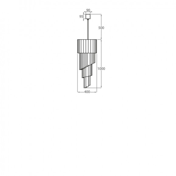 Люстра каскадная Bella Figura Mayfair CL127 Люстра каскадная Bella Figura Mayfair CL127