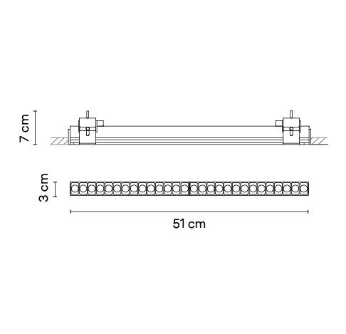 Потолочный светильник Vibia Line 3563