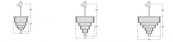 Люстра каскадная Bella Figura Mayfair CL126 Люстра каскадная Bella Figura Mayfair CL126