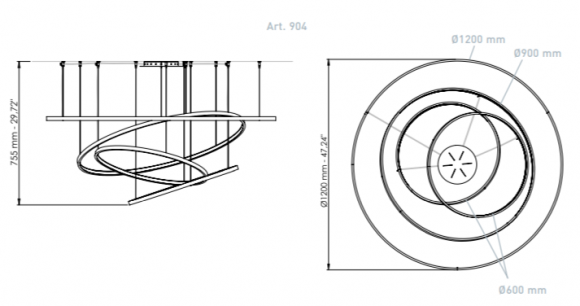Подвесная люстра Patrizia Volpato Illusion 904