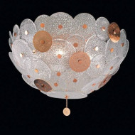 Потолочный светильник Beby Group Mademoiselle Corolle 8020Q01 Light gold Trasparent graniglia Glass Потолочный светильник Beby Group Mademoiselle Corolle 8020Q01 Light gold Trasparent graniglia Glass