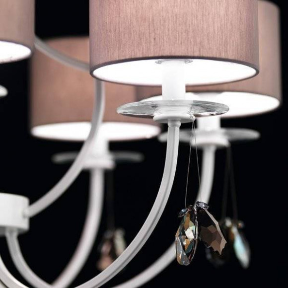 Люстра Beby Group Mon Tresor 0126B02 White Leather 01 666 SW Bronze Shade