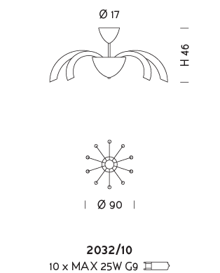 Подвесной светильник Sylkom Phoenix 2032/10