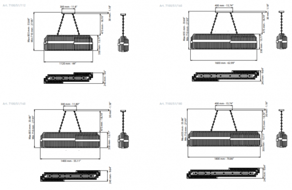Подвесная люстра Patrizia Volpato Diamante 7100/S1