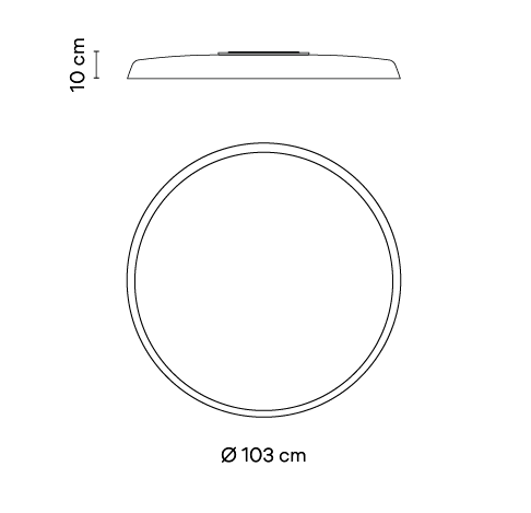  Потолочный светильник Vibia Bigger 3910