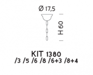 Подвесной светильник Sylkom Dolfin KIT 1380 /3 /5 /6 /8 /6+3 /8+4 Подвесной светильник Sylkom Dolfin KIT 1380 /3 /5 /6 /8 /6+3 /8+4