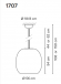 Подвесной светильник Vibia Closer 1707 Подвесной светильник Vibia Closer 1707