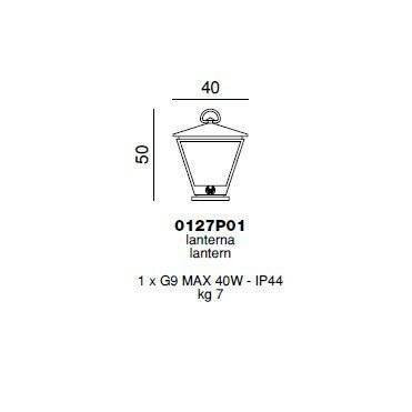 Садово-парковый фонарь Beby Group Outdoor 0127P01 Black Matt Садово-парковый фонарь Beby Group Outdoor 0127P01 Black Matt