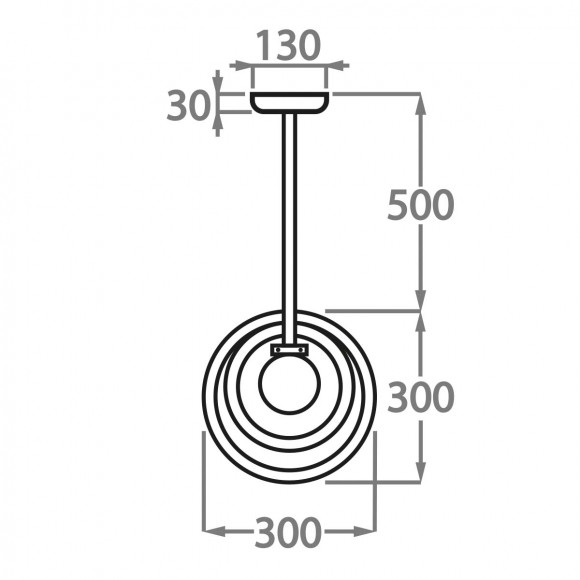 Подвесной светильник Bella Figura Contour CL390