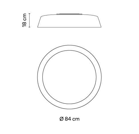 Потолочный светильник Vibia Bigger 3905  Потолочный светильник Vibia Bigger 3905