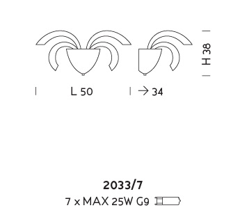 Настенный светильник Sylkom Phoenix 2033/7 Настенный светильник Sylkom Phoenix 2033/7