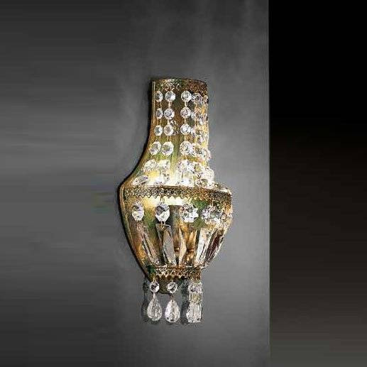 Настенный светильник Beby Group Empire 1050/1A Green Gold CUT CRYSTAL