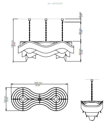 Подвесная люстра Patrizia Volpato Venezia 4815