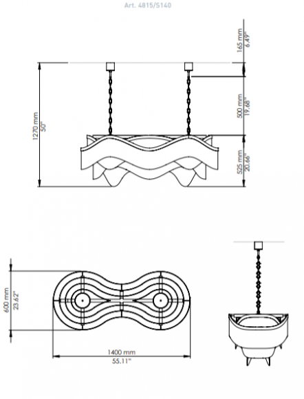 Подвесная люстра Patrizia Volpato Venezia 4815
