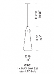 Подвесной светильник Sylcom Chaotic 0901
