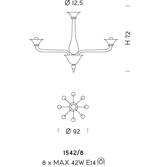 Подвесной светильник Sylkom Corner 1542/8