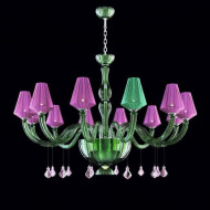 Люстра Beby Group Pure 7820BB4 Chrome Green Tuscany N316 Fuxia