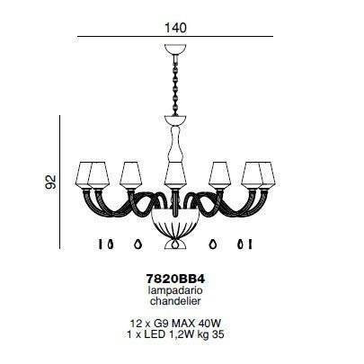 Люстра Beby Group Pure 7820BB4 Chrome Green Tuscany N316 Fuxia Люстра Beby Group Pure 7820BB4 Chrome Green Tuscany N316 Fuxia