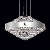 Подвесной светильник Beby Group Stone 5150E01 Satin Chrome Cut Almond Turquoise