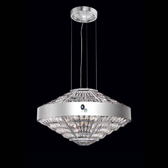 Подвесной светильник Beby Group Stone 5150E01 Satin Chrome Cut Almond Turquoise