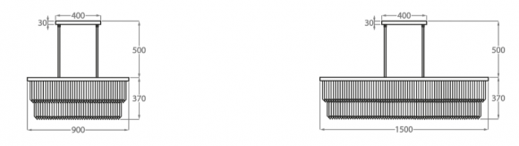 Люстра на штанге Bella Figura Retro Murano CL438