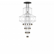 Подвесная люстра Vibia Wireflow chandelier 0374 Подвесная люстра Vibia Wireflow chandelier 0374