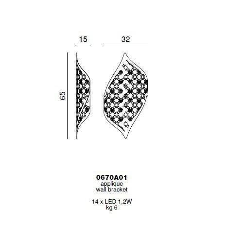 Настенный светильник Beby Group Arabian horse 0670A01 Black matt SW Topaz Настенный светильник Beby Group Arabian horse 0670A01 Black matt SW Topaz