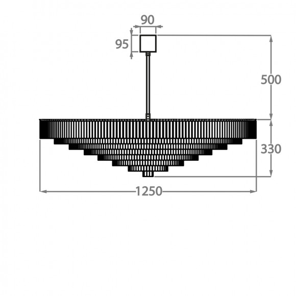 Люстра на штанге Bella Figura Retro Murano CL456 Люстра на штанге Bella Figura Retro Murano CL456