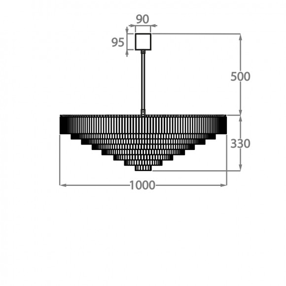 Люстра на штанге Bella Figura Retro Murano CL456 Люстра на штанге Bella Figura Retro Murano CL456