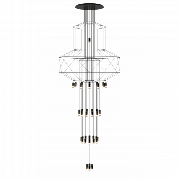 Подвесная люстра Vibia Wireflow chandelier 0375