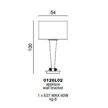 Настольная лампа Beby Group Mon Tresor 0126L02 Black shiny 666 SW Bronze Shade