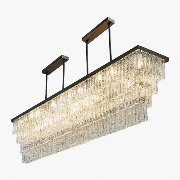 Люстра на штанге Bella Figura Retro Murano CL456-RECT-200 Люстра на штанге Bella Figura Retro Murano CL456-RECT-200