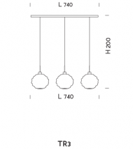 Подвесной светильник Sylkom Emisphera TR3 Подвесной светильник Sylkom Emisphera TR3