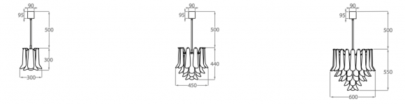 Люстра на штанге Bella Figura Retro Murano CL461 Люстра на штанге Bella Figura Retro Murano CL461