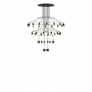 Подвесная люстра Vibia Wireflow chandelier 0377 Подвесная люстра Vibia Wireflow chandelier 0377