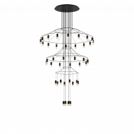 Подвесная люстра Vibia Wireflow chandelier 0378 Подвесная люстра Vibia Wireflow chandelier 0378