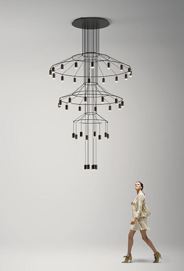 Подвесная люстра Vibia Wireflow chandelier 0378
