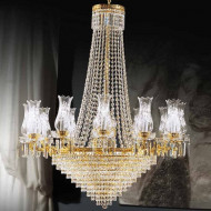 Люстра Beby Group Empire 1550/12+12 Light gold CUT CRYSTAL