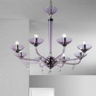 Люстра Beby Group Black tube DL33B02 Chrome Violet Cut Almond