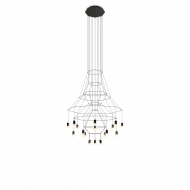 Подвесная люстра Vibia Wireflow chandelier 0315 Подвесная люстра Vibia Wireflow chandelier 0315