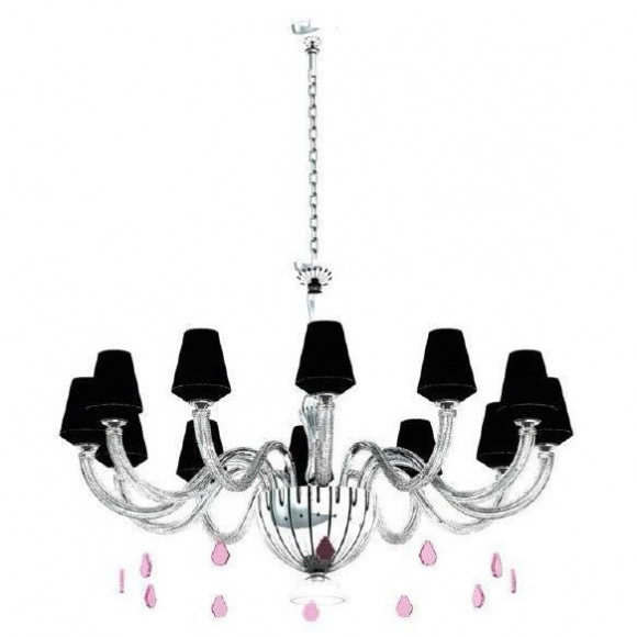 Люстра Beby Group Pure 7820BB4 Chrome Silver Cortina Black Lilac