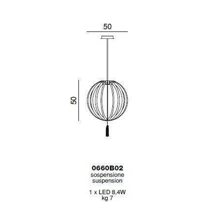 Подвесной светильник Beby Group Planet nine 0660B02 Black matt Lemon Ice