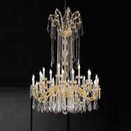 Люстра Beby Group Novecento 908/16+8 Light gold HALF CUT