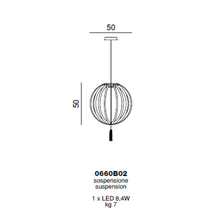 Подвесной светильник Beby Group Planet nine 0660B02 Chrome White Charmante