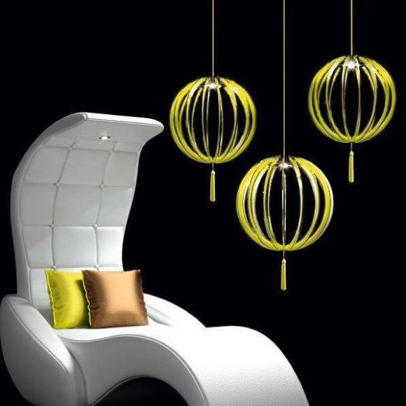 Подвесной светильник Beby Group Planet nine 0660B03 Black matt Lemon Ice Подвесной светильник Beby Group Planet nine 0660B03 Black matt Lemon Ice