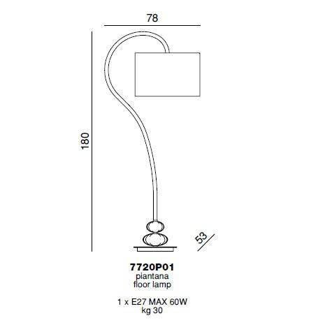 Торшер Beby Group Gloss 7720P01 Chrome Lavanda 1 Торшер Beby Group Gloss 7720P01 Chrome Lavanda 1