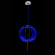Подвесной светильник Beby Group Planet nine 0660B02 Chromed plated Blue Greece