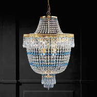 Подвесной светильник Beby Group Empire 1581/12 Light gold SWAROVSKI ELEMENTS