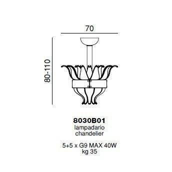 Подвесной светильник Beby Group Milano Deco 8030B01 Light gold Smoked Glass Подвесной светильник Beby Group Milano Deco 8030B01 Light gold Smoked Glass