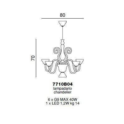 Люстра Beby Group Vanite 7710B04 Light gold Silver Cortina Люстра Beby Group Vanite 7710B04 Light gold Silver Cortina